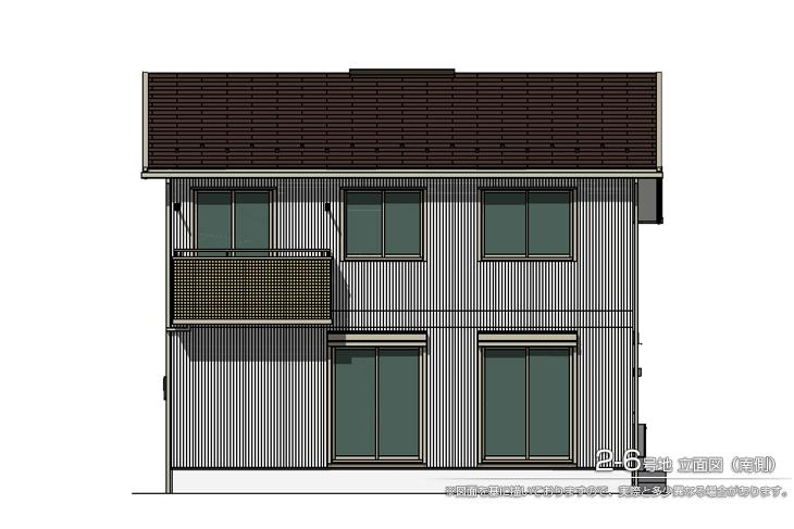 Local appearance photo.  [2-6 No. land] So we have drawn on the basis of the [Elevation] drawings, It may actually differ slightly from. 