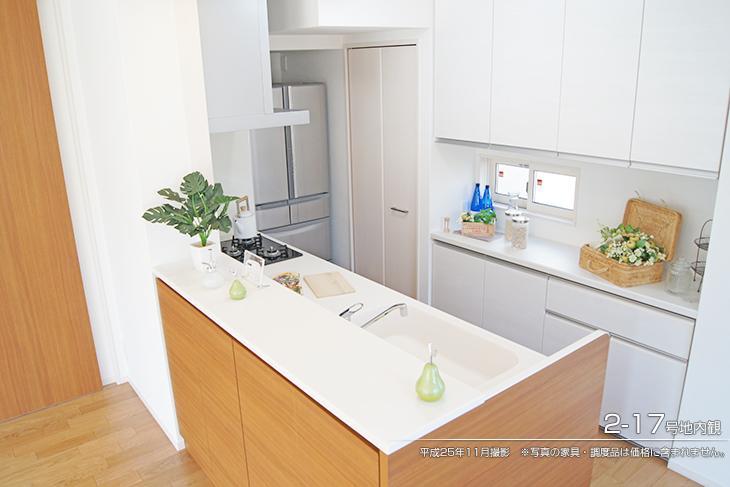 Kitchen.  [2-17 No. land] [Introspection Photo] 2013 November shooting  ※ Photos furniture ・ Such as furniture are not included in the price. 