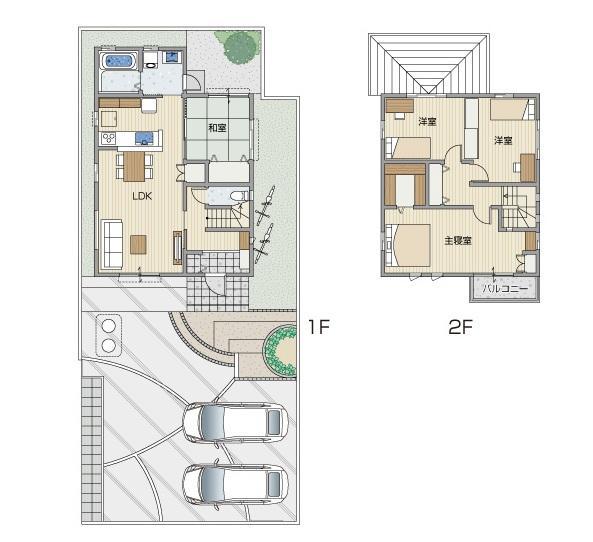 Floor plan. (C No. land), Price 38,500,000 yen, 4LDK, Land area 189.53 sq m , Building area 106.31 sq m