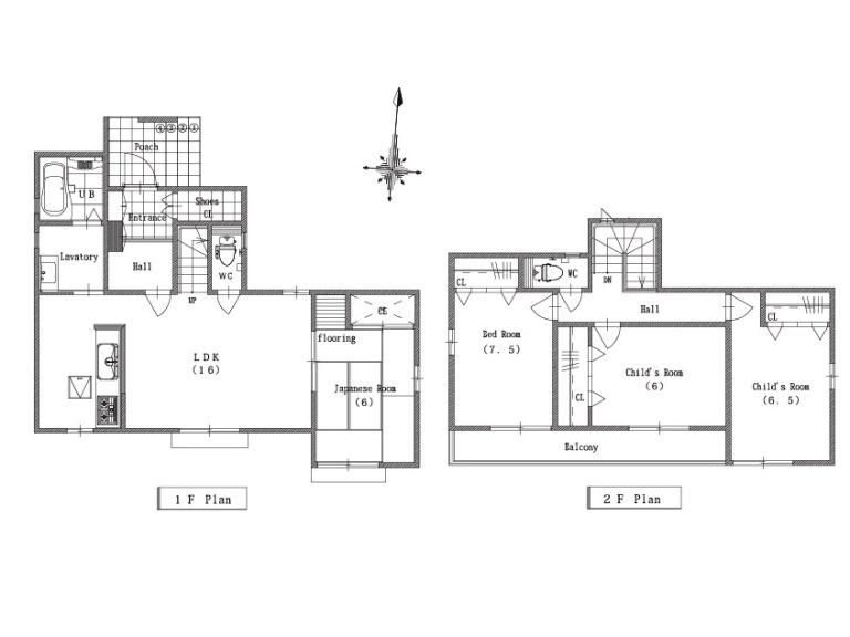 Building plan example (floor plan). Building plan example (4) 4LDK, Land price 9.3 million yen, Land area 148.78 sq m , Building price 18.1 million yen, Building area 101.04 sq m