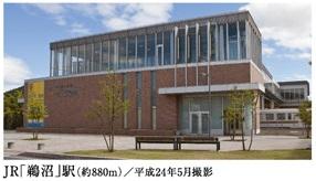 station. Is the distance from 630m park entrance to the JR Takayama Main Line "Unuma". 