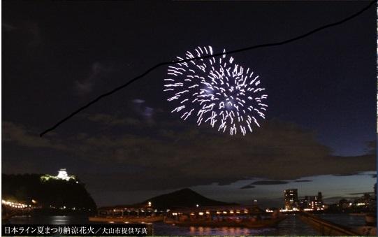 Other Environmental Photo. Fireworks can be seen from the Japanese line fireworks display in the park. 