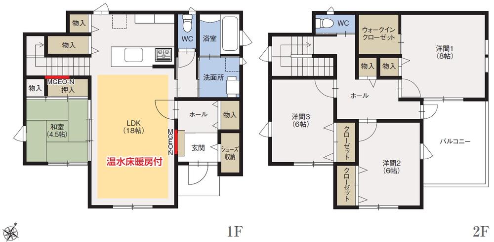Floor plan. (10-27 No. land), Price 30,600,000 yen, 4LDK+S, Land area 209.72 sq m , Building area 118.82 sq m