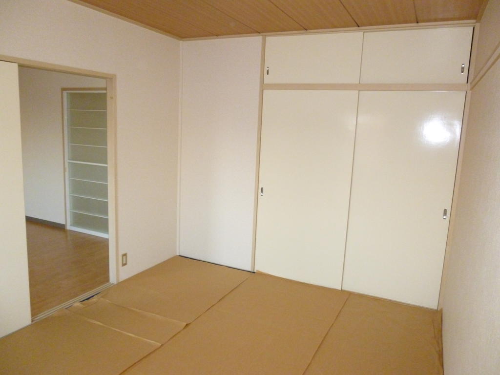 Living and room. White on tatami wall, Contemporary Japanese-style