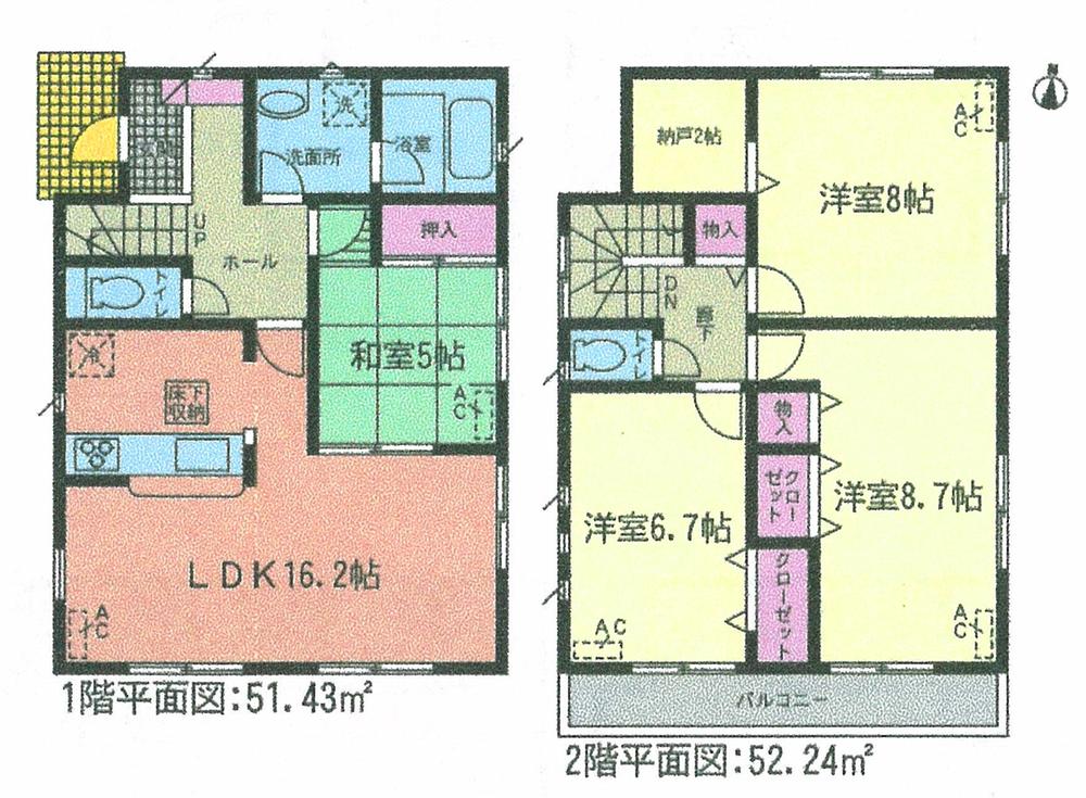 Floor plan. (4 Building), Price 15 million yen, 4LDK, Land area 134.29 sq m , Building area 103.67 sq m
