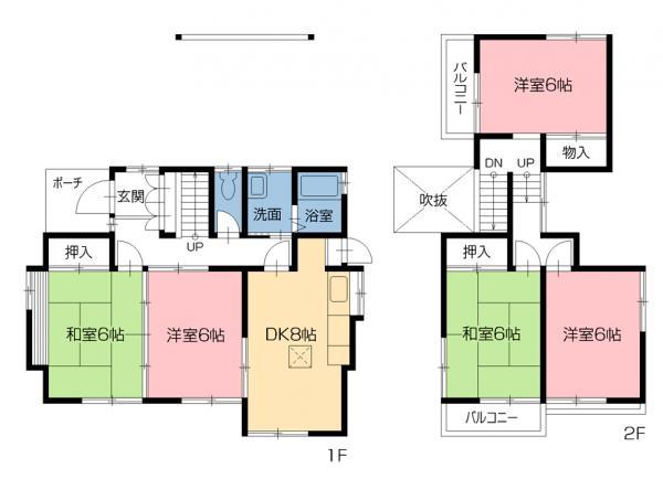 Floor plan. 17.8 million yen, 5DK, Land area 216 sq m , Building area 92.72 sq m