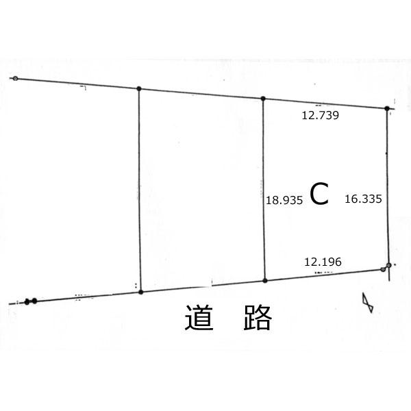 Compartment figure. Land price 8.22 million yen, Land area 226.47 sq m Kamo-gun Sakahogi Sakagura land sale C acreage view