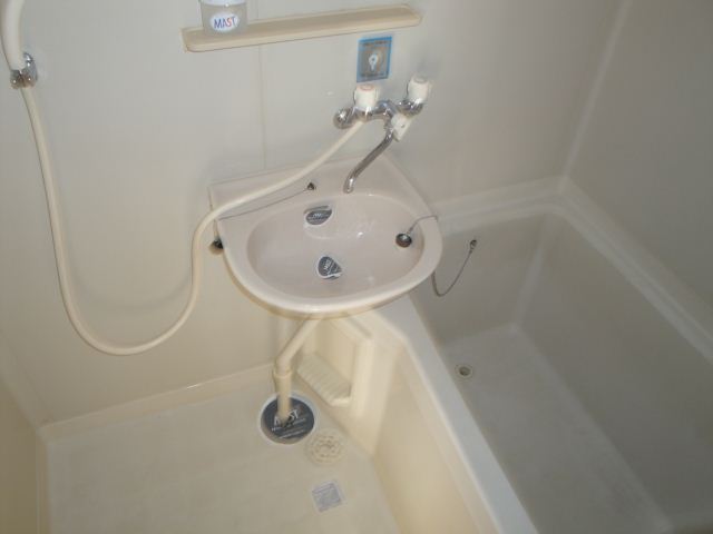 Bath. Wash basin with bathroom