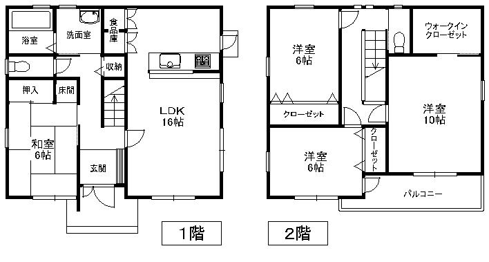 Floor plan. 18,800,000 yen, 4LDK, Land area 219.89 sq m , Building area 114.27 sq m