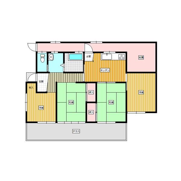 Floor plan. 9.8 million yen, 4DK, Land area 200.9 sq m , Building area 65.41 sq m Minokamo Shin'ike-cho 3-chome existing home floor plan