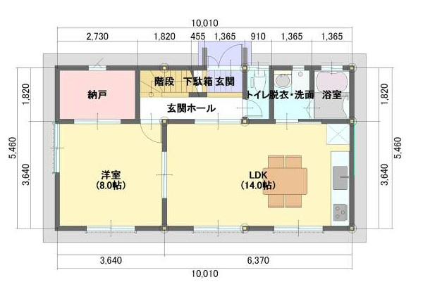 Floor plan. 17.8 million yen, 4LDK, Land area 181.34 sq m , Is a floor plan of the building area 89.43 sq m 1 floor. The floor is all flooring.