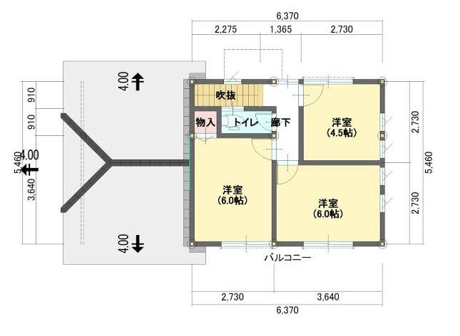 Floor plan. 17.8 million yen, 4LDK, Land area 181.34 sq m , Is a floor plan of the building area 89.43 sq m 2 floor. Also second floor is all flooring. There is also a toilet on the second floor.