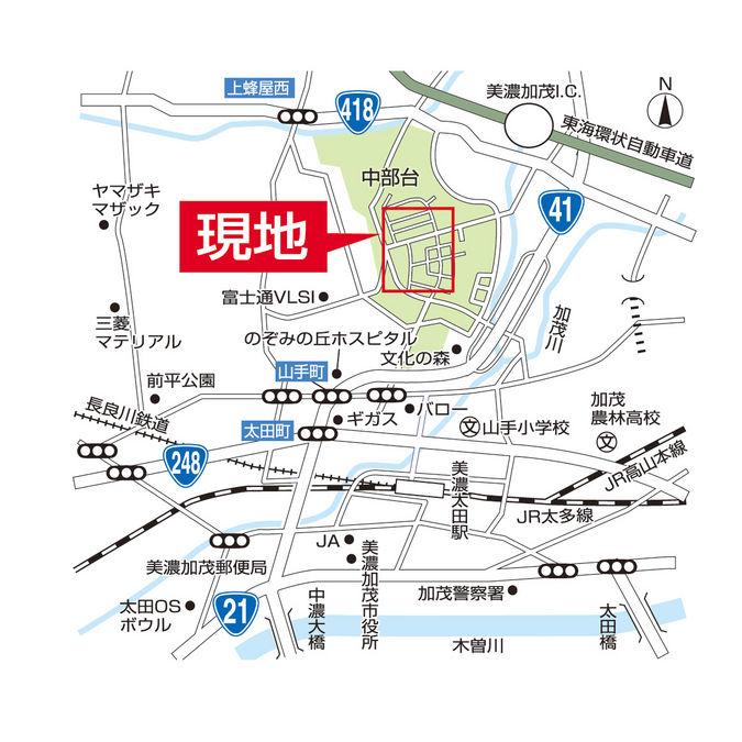 Local guide map. Access map image 1