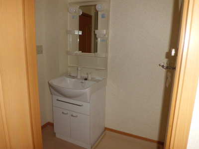 Washroom. Wash basin with shampoo dresser. 