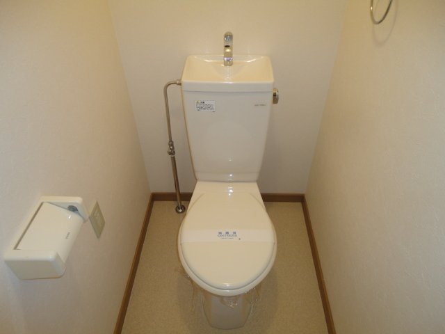 Toilet. It is simple and clean