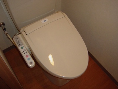 Toilet. Toilet with shower