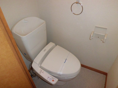 Toilet. There Washlet