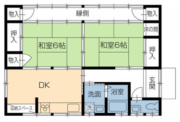Floor plan. 14 million yen, 3DK, Land area 251.12 sq m , Building area 58.96 sq m