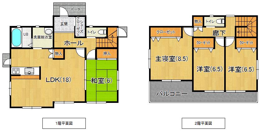 Floor plan. 21,800,000 yen, 4LDK, Land area 215.06 sq m , Building area 115.93 sq m