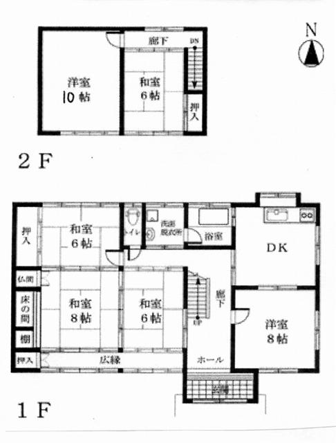 Floor plan. 14.8 million yen, 6DK, Land area 231.41 sq m , Building area 140.44 sq m