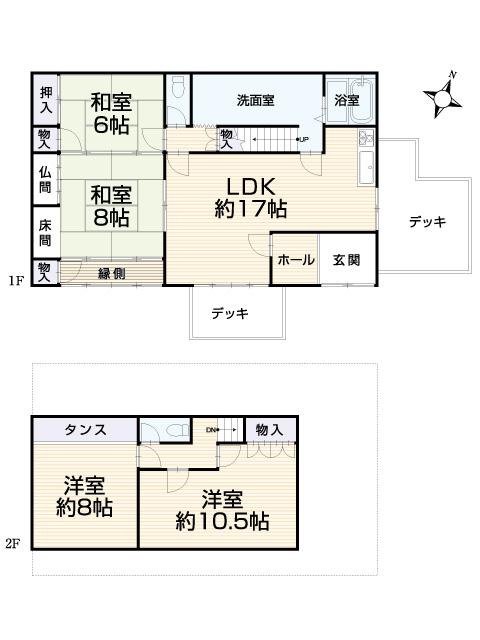 Floor plan. 19,800,000 yen, 4LDK, Land area 782.12 sq m , Building area 127.52 sq m