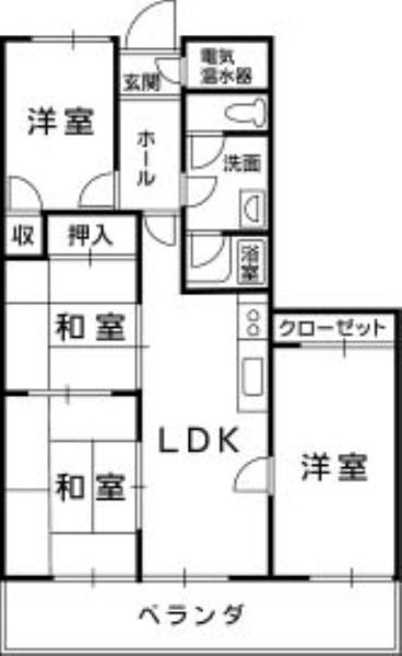 Floor plan. 4LDK, Price 7.98 million yen, Occupied area 69.76 sq m