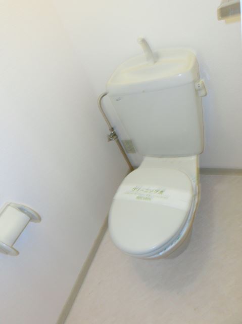 Toilet. Space Western-style toilet calm