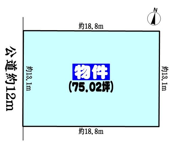 Compartment figure. Land price 13.5 million yen, Land area 248 sq m