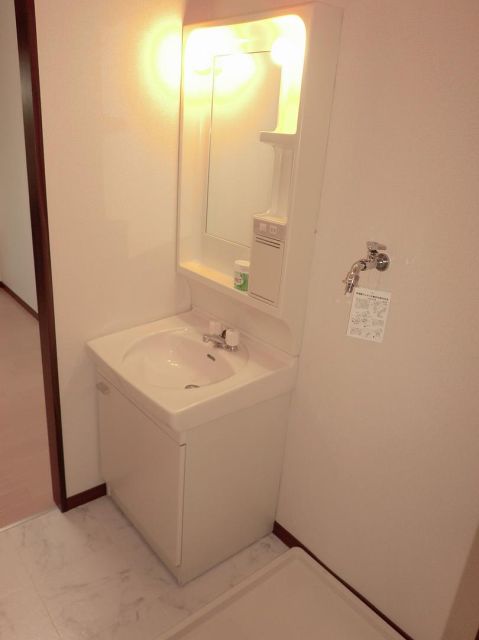 Washroom. It is a wash basin with a shower. 