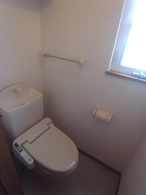 Toilet. Likely to linger and there is a window in the toilet