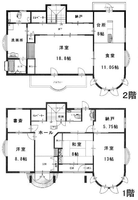 Floor plan. 47,800,000 yen, 4LDK + S (storeroom), Land area 480.58 sq m , Building area 211.4 sq m