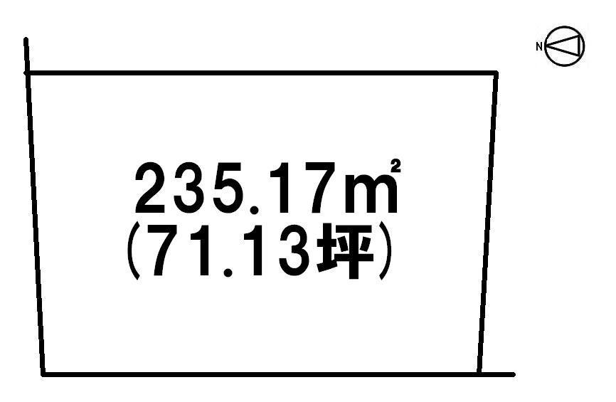 Compartment figure. Land price 19,910,000 yen, Land area 235.17 sq m 2013.10.31 shooting