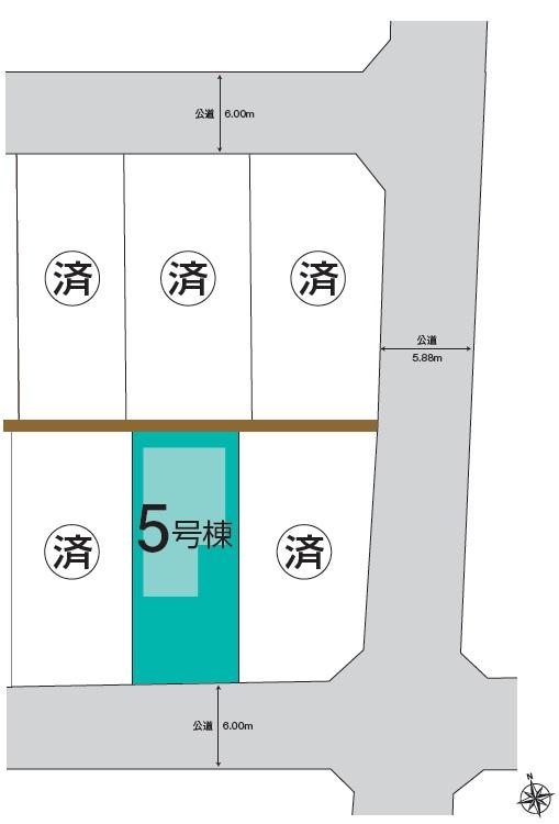 Compartment figure. 38,200,000 yen, 4LDK + S (storeroom), Land area 135.6 sq m , Building area 106.88 sq m south-facing entrance