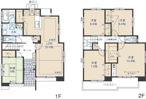 Floor plan. (A), Price 28.5 million yen, 5LDK, Land area 224.41 sq m , Building area 133.86 sq m