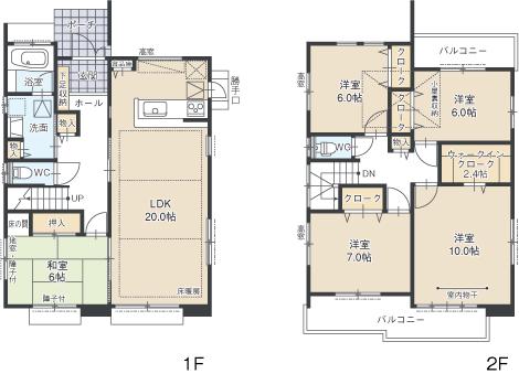 Floor plan. (B), Price 27.3 million yen, 5LDK, Land area 224.4 sq m , Building area 133.82 sq m