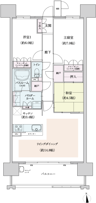 Floor: 3LDK, occupied area: 80.96 sq m, Price: 24,900,000 yen ~ 26,600,000 yen