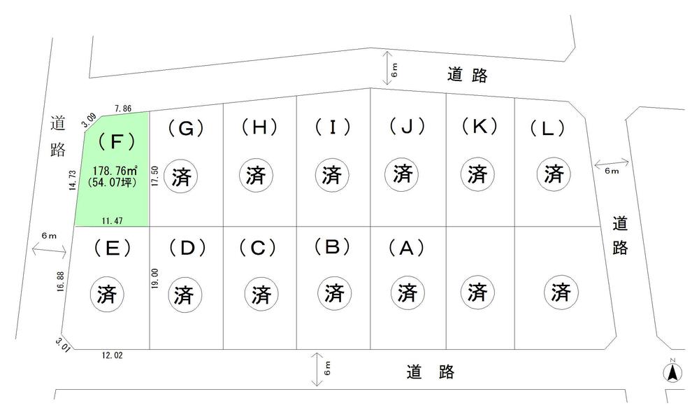 Compartment figure. Land price 7.9 million yen, Land area 178.76 sq m