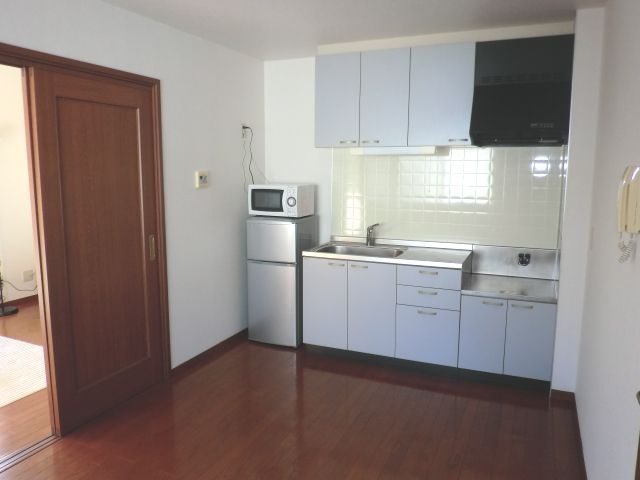 Kitchen. Two-burner gas stove can also be installed.