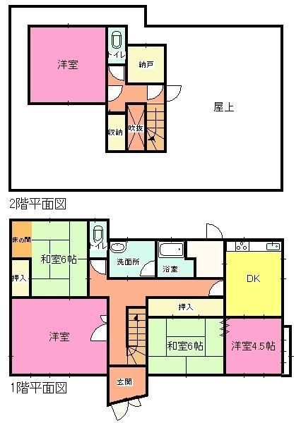 Floor plan. 29,800,000 yen, 6DK, Land area 364.52 sq m , Building area 114.79 sq m