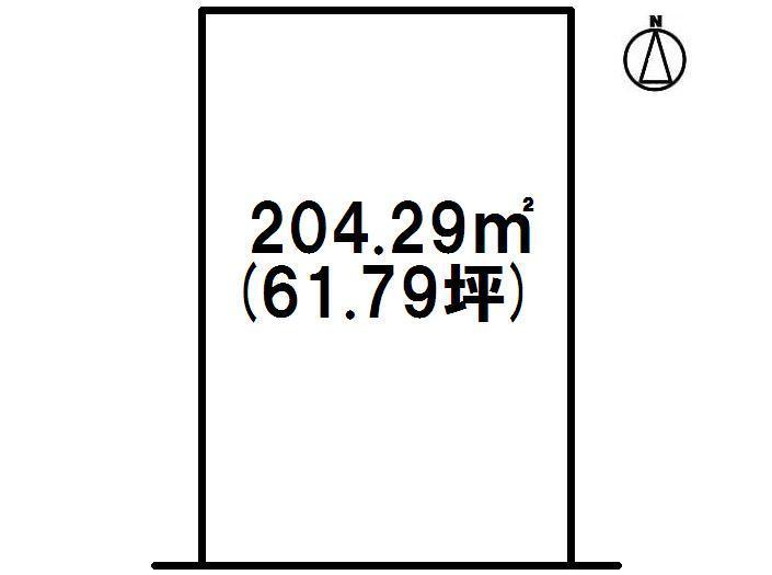 Compartment figure. Land price 9.98 million yen, Land area 204.29 sq m local land photo