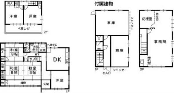 Floor plan. 29,980,000 yen, 6DK, Land area 522 sq m , Building area 151.56 sq m floor plan