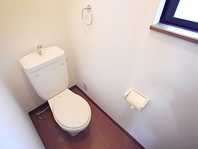 Toilet. Toilet with a bay window can be firmly ventilation. 