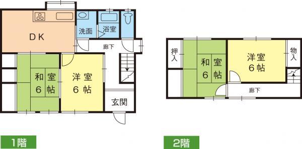 Floor plan. 11,580,000 yen, 4DK, Land area 150.94 sq m , Building area 81.05 sq m
