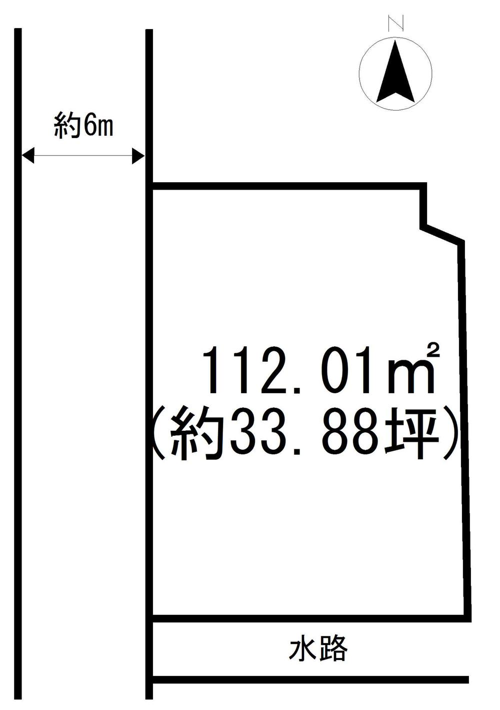 Compartment figure. Land price 8.47 million yen, Land area 112.01 sq m