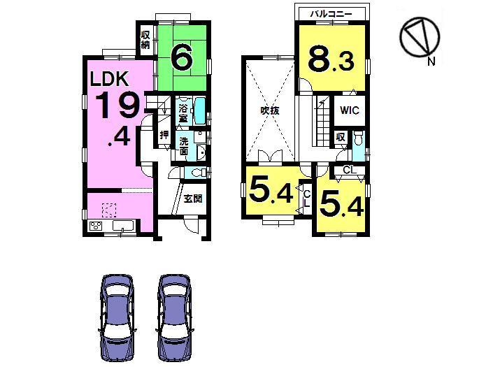 Floor plan. 16,980,000 yen, 4LDK, Land area 138.11 sq m , Building area 116.63 sq m