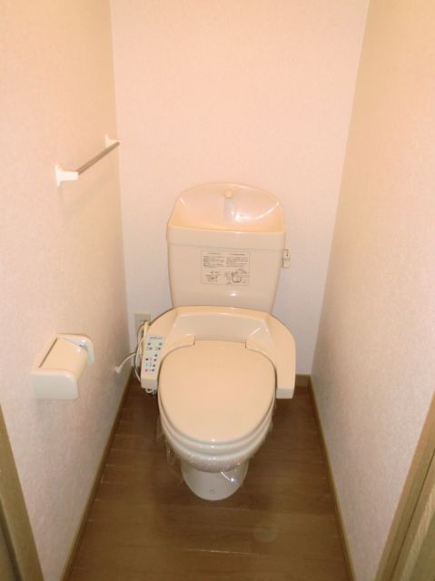 Toilet. It is a comfortable warm water washing toilet seat. 