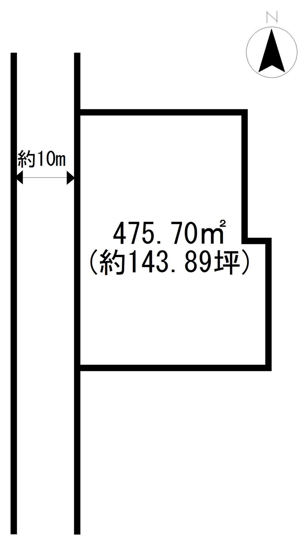 Compartment figure. Land price 26,620,000 yen, Land area 475.7 sq m