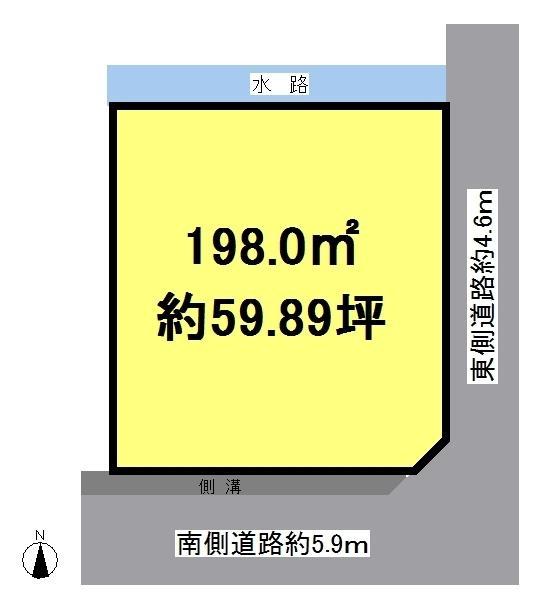 Compartment figure. Land price 14,970,000 yen, Land area 198 sq m