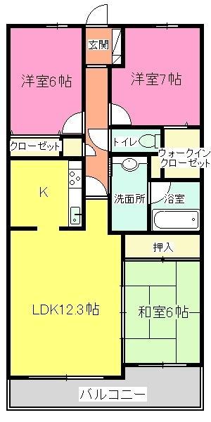 Floor plan. 3LDK, Price 19,800,000 yen, Occupied area 80.21 sq m