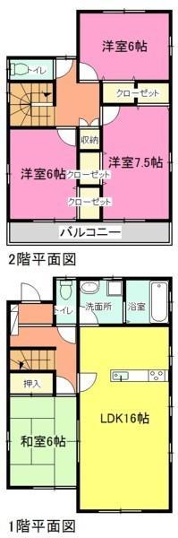 Floor plan. 20.8 million yen, 4LDK, Land area 188.52 sq m , Building area 101.02 sq m
